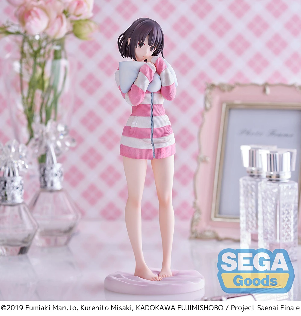 In Stock Original Sega Luminasta Saenai Heroine No Sodatekata Kato Megumi Anime Kawaii Waifu Girls Figures Decoration Model Toys