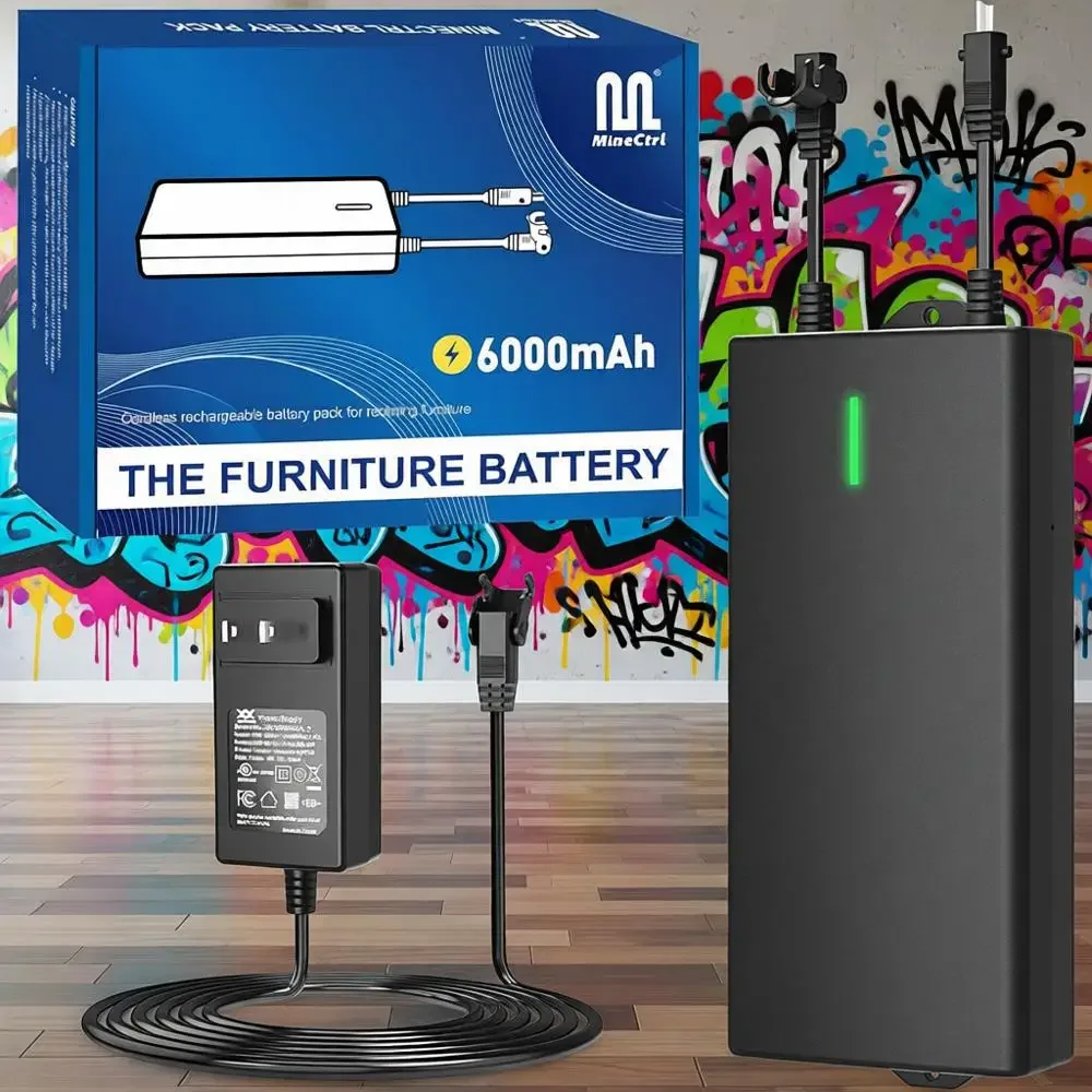 

Портативный беспроводной аккумулятор емкостью 6000 мАч для откидной мебели и диванов