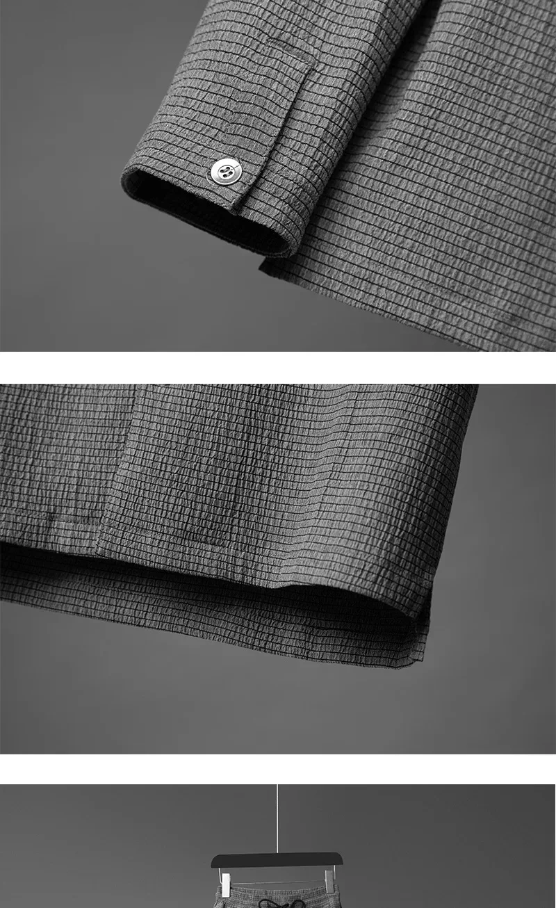 2025 Men's Two-piece Casual T-shirt and Pants Set, Handsome and Wrinkled Men's Sports Set, Fashionable Short Sleeved Sportswear