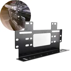 Universal Front License Plate Brackets Aluminum Alloy Car Bull Bumper Mount Holder Bracket Offroad Work Light Led Spotlight Bar