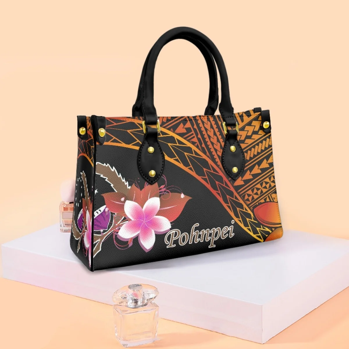 FORUDESIGNS Handbag Female Pohnpei Island Ethnic Style Handbag Fashion High Street Leather Bags Shopping Portable New In