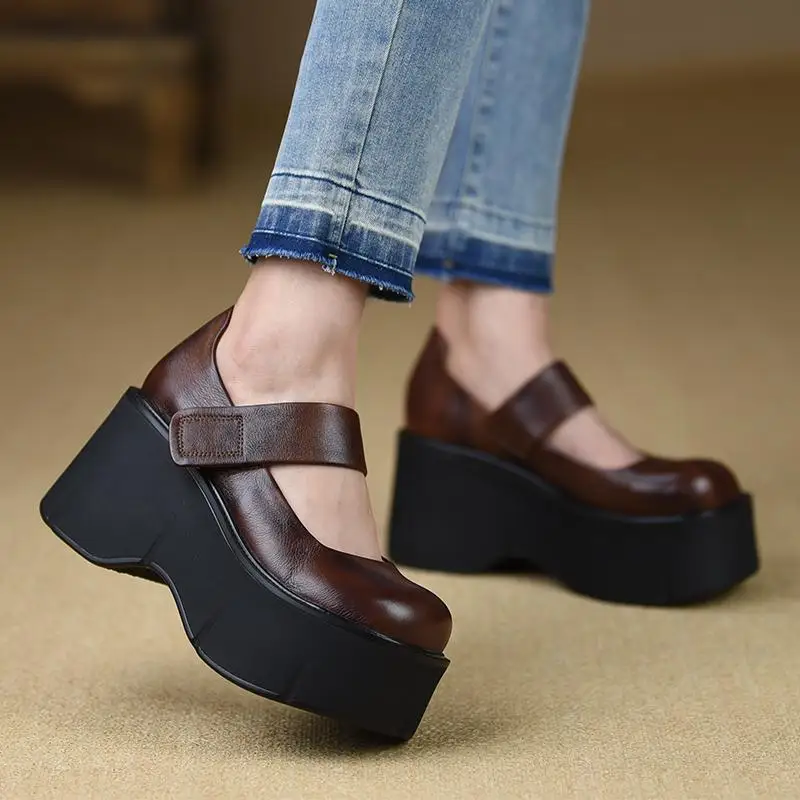 Women's Sneakers Summer Wedge Casual Shoes PU Leather Lace Up 2025 Womes Vulcanized New Outdoor Sneakers Anti-slip Zapatillas