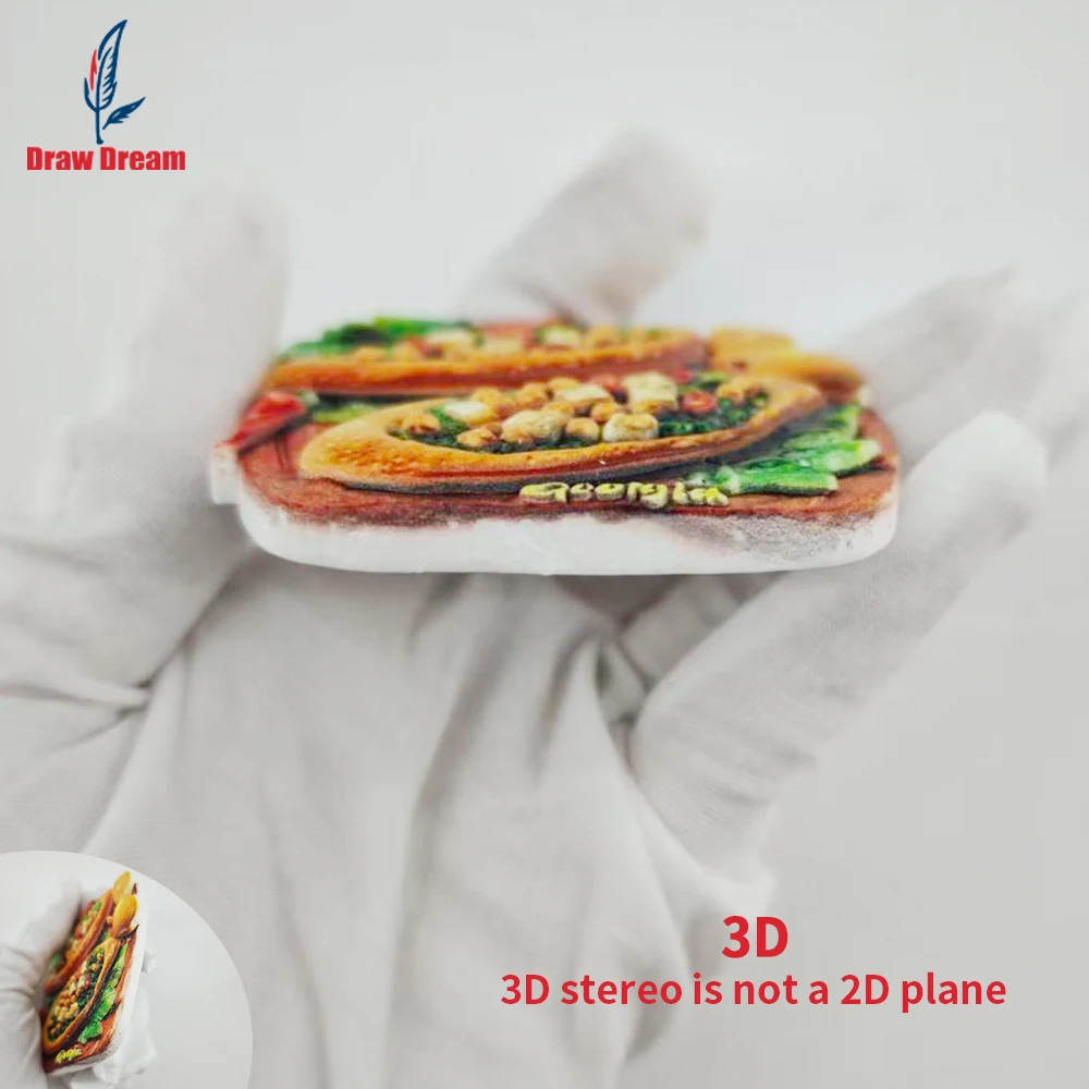 1Pc Georgia Creative 3D Embossed Refrigerator Magnet World Travel Souvenir Collection Suitable for Home Office Decoration, Personalized Exclusive Travel Souvenir Magnetic Refrigerator Magnet Home Decoration, Kitchen, Room, Office, Cabinet Crafts Gift, Holiday Souvenir, Exquisite Small Gift
