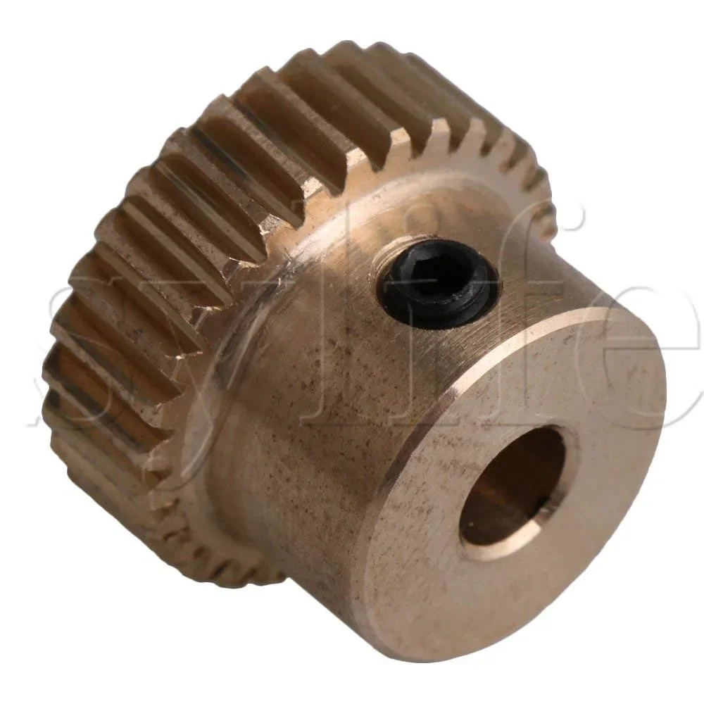 

Brass Worm Gear Wheel 12x16x4mm 30T 0.5 Modulus 16mm OD Yellow for Shaft Driving Gearbox Accessory