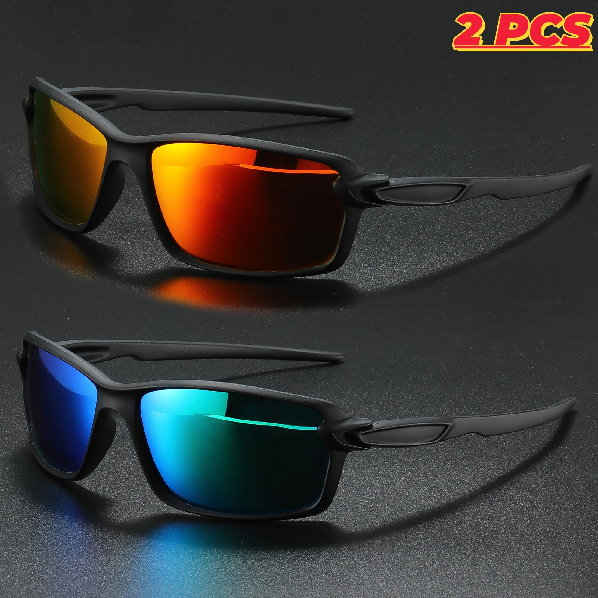 

1/2/3PCS New Polarized Sports Sunglasses Square Frame Unisex Ideal for Running Driving Fishing Best Gift Choice uv400