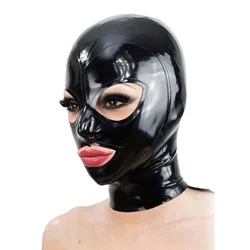 Unisex Latex Mask Men Women Sexy Weetlook Open Eyes and Mouth Head Cover Face Mask Hood Cosplay Role Play Night Club Costume