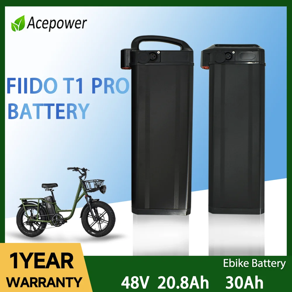 

48V 20.8Ah 30Ah Folding Electric Bike Batteries For Fiido T1 T2 Cargo Fiido T1 Pro Q2 Replacement Battery for Heybike Explore