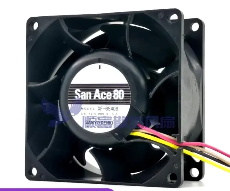 Ltsf لسانيو دينكي XF-65406 تيار مستمر 12 فولت 3.5A 80x80x38 مللي متر 4-سلك خادم التبريد Fan8cm