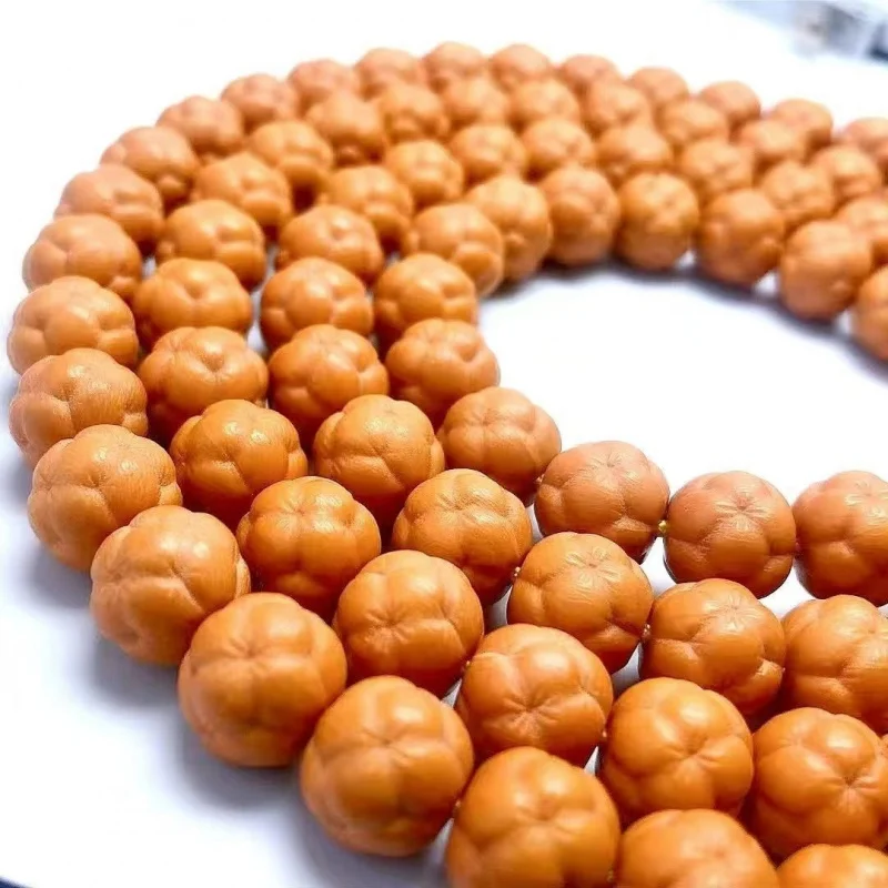 Full selection of monkey head walnut with star-shaped patterns, 108 beads per long string, available in large quantities