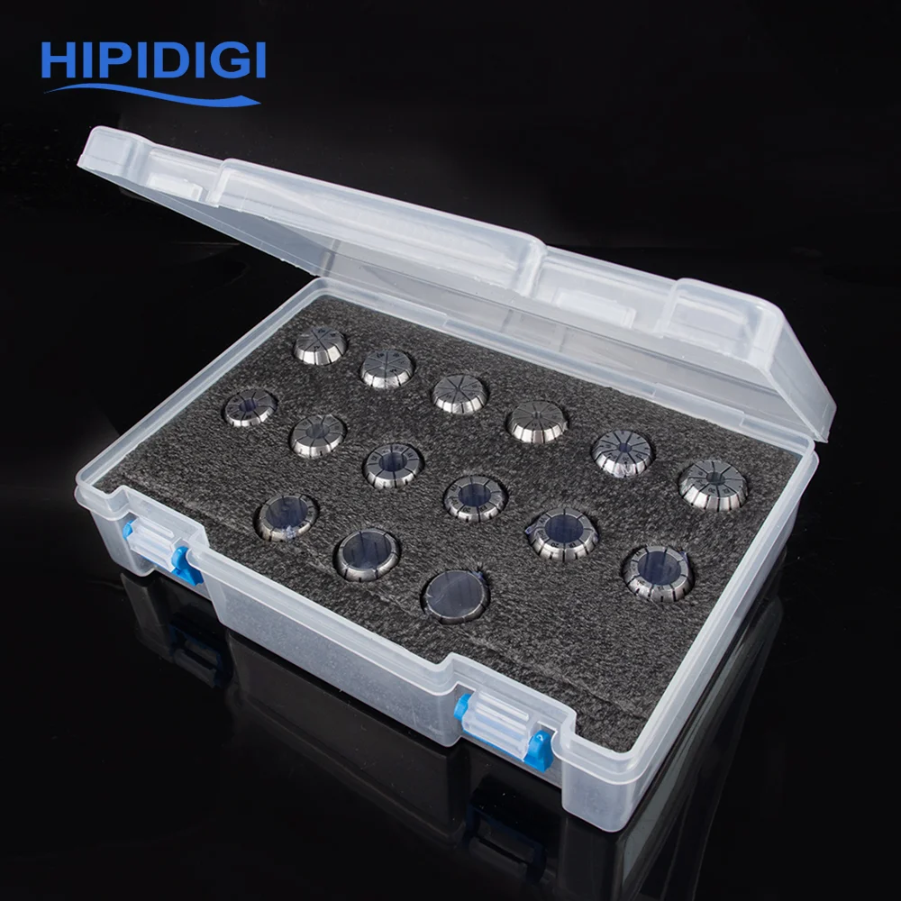 Set Collet ER Presisi 0.008 dalam Kotak ER11 ER16 ER20 ER25 ER32 AA Spring Collet untuk Mesin Pengukir dan Pemegang Alat CNC Milling