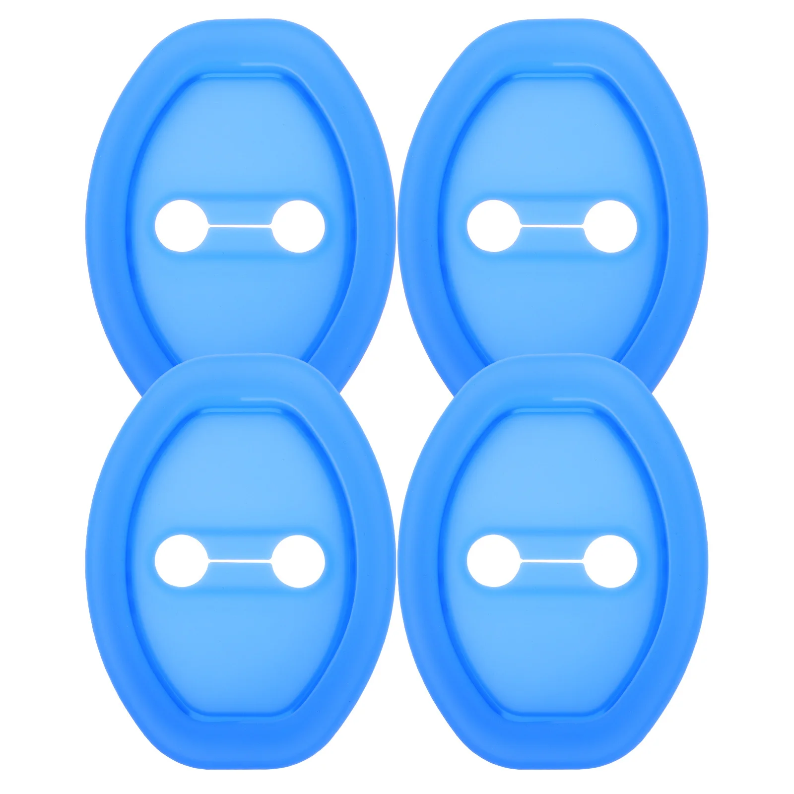 

4Pcs Universal Silicone Car Door Lock Protector Cover Thickened Shock Absorption Noise Reduction Door Latch Guard Replacement