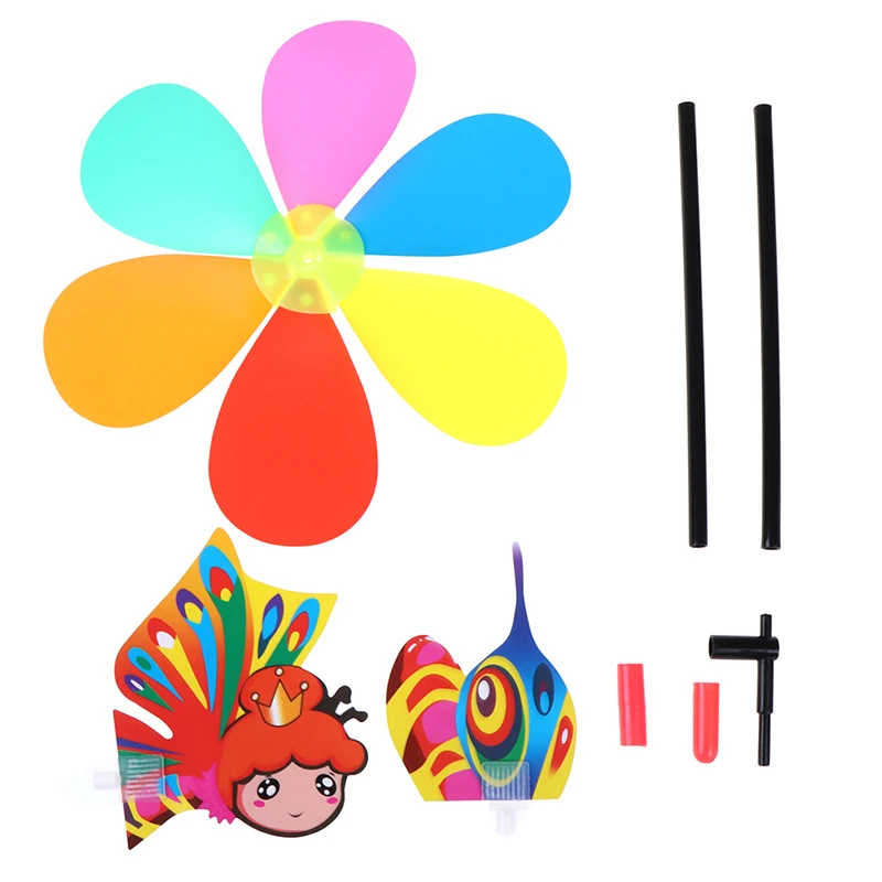 【Colorful Cartoon Animal Windmill Wind Spinner Home Garden Yard Outdoor Decor  】