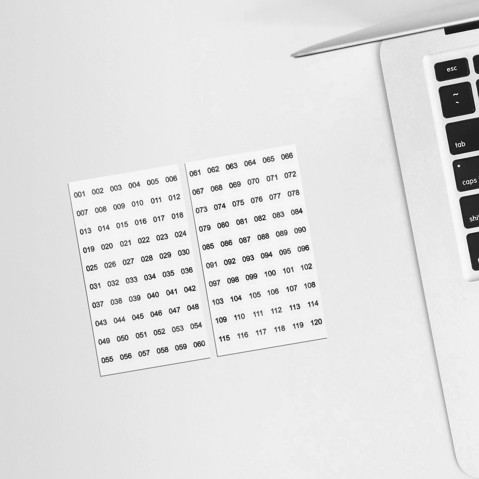 

10 Sheets Small Number Stickers Numbered Labels Self Adhesive Nail Polish Organizing Inventory Sorting Stickers