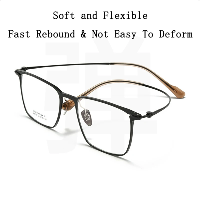 Aerospace-grade Commercial Pure Titanium Frame Prescription Glasses Photochromic Anti Blue Light Presbyopic Short Sight Eyewear - Image 4