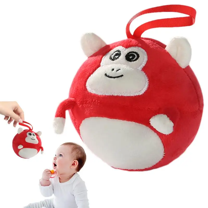 Sensory Balls For Toddler Multipurpose Cartoon Fabric Babies Toy For Sensory Development Elastic Montessori Ball Toys Soft