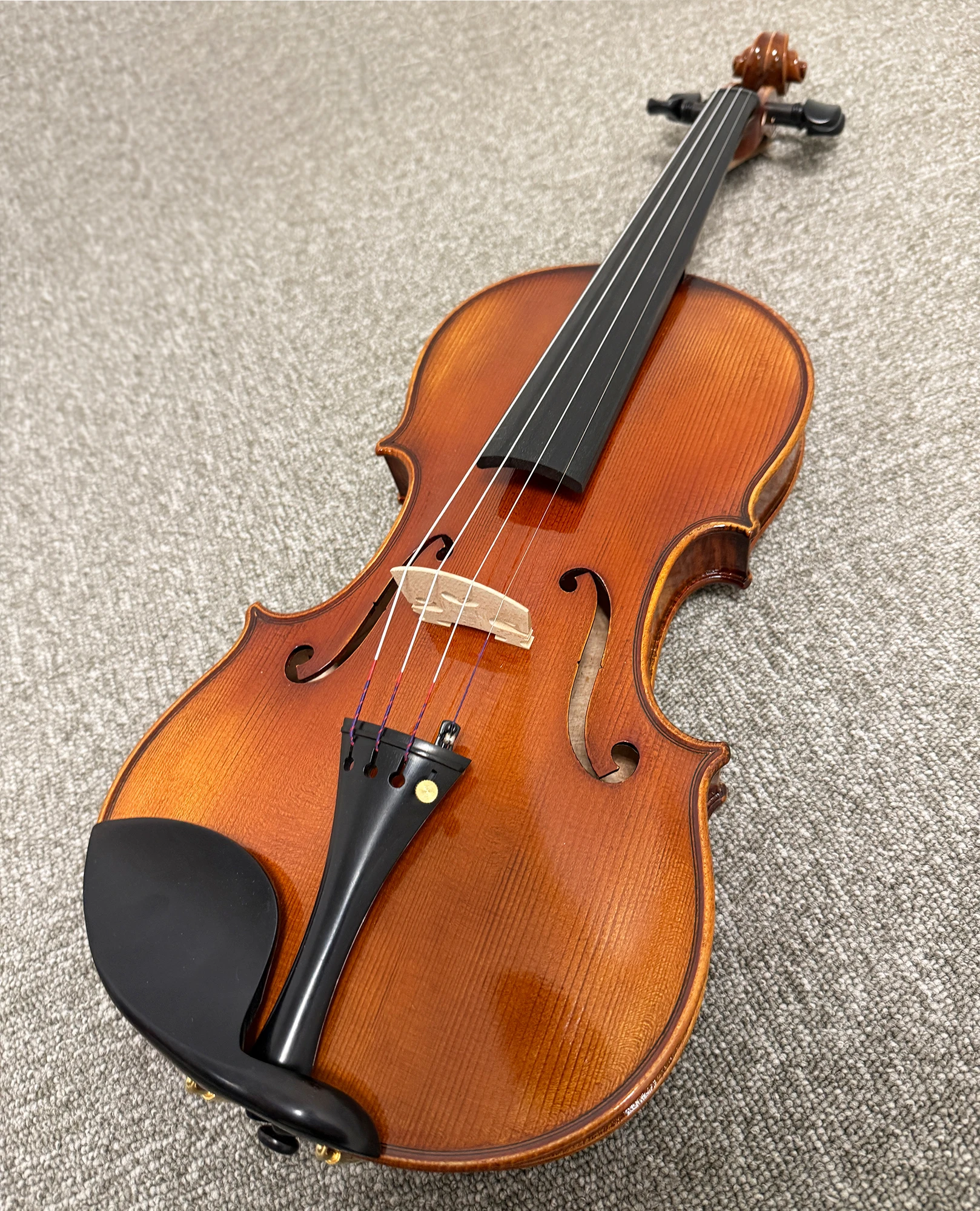 高級虎皮模様手作りバイオリン4/4、手描きプロ仕様バイオリン4/4