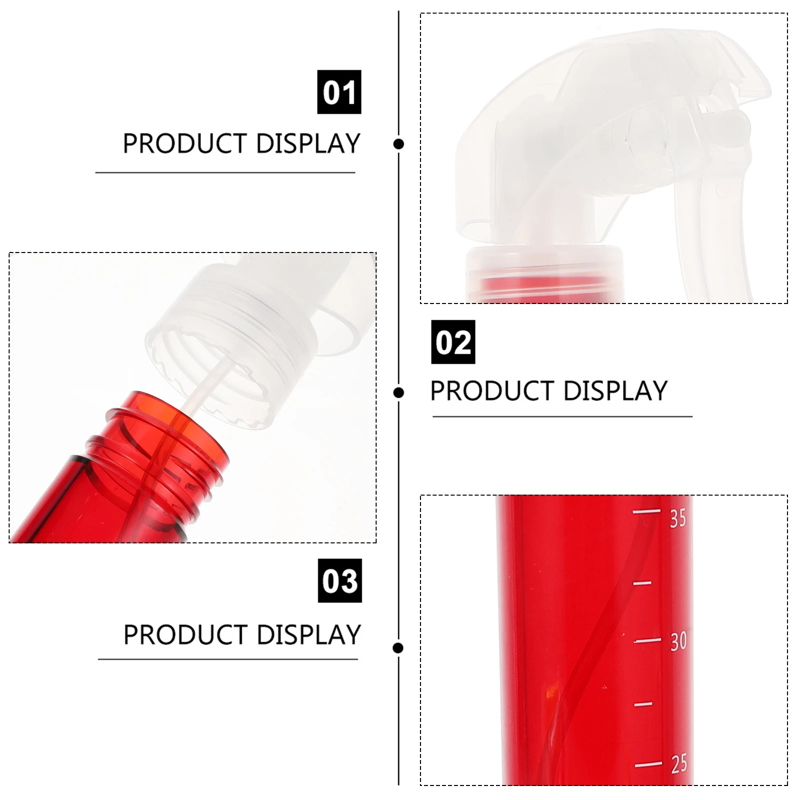 

4pcs Multicolor Spray Bottles Leak-Proof Fine Mist Hair Salon Water Misters For Hairdressing Cleaning Mist Bottle