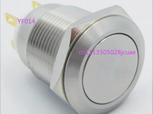 ELEWIND 19mm SPDT LED Illuminated Push Button Switch PM193F-11ZE/B/12V/S Momentary Latching Stainless Steel