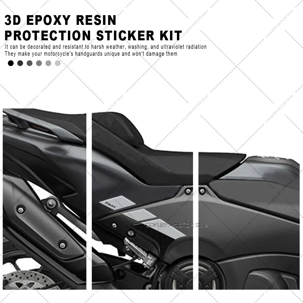 Almofada do tanque para yamaha tmax 560 2022 acessórios da motocicleta 3d resina epóxi proteção adesivo kit