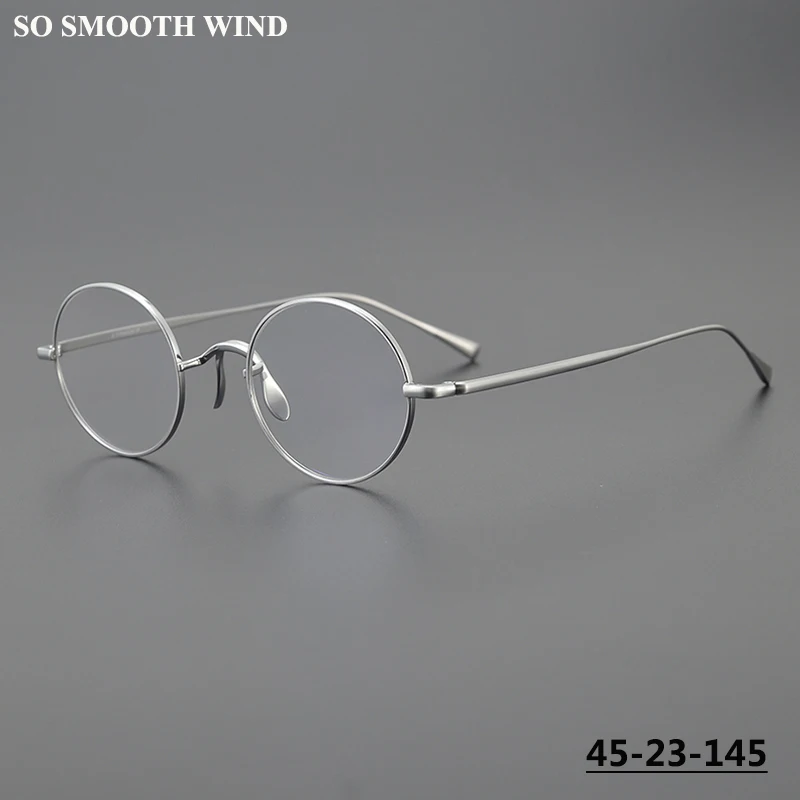 

Pure Titanium Small Round Glasses Frame Handmade Men Women Retro Circle Optic Eyeglasses Myopia Prescription Spectacles Eyewear