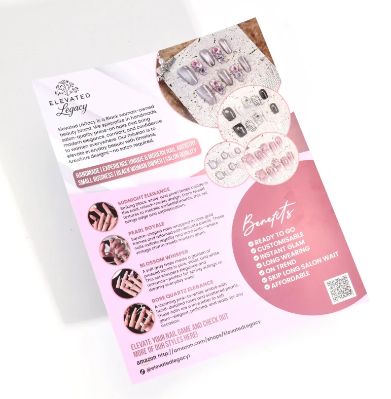 

200/300pcs Customized 157g paper A5 A6 size advertising flyers, posters, commercial flyers, double-sided printing services