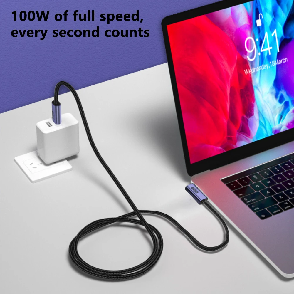 Byscoon USB4 Cable USB-C Thunderbolt 4 3 with TB 8K 60Hz Video 20bps 5A 100W Fast Charging for PS5 Nintendo Switch MacBook Pro