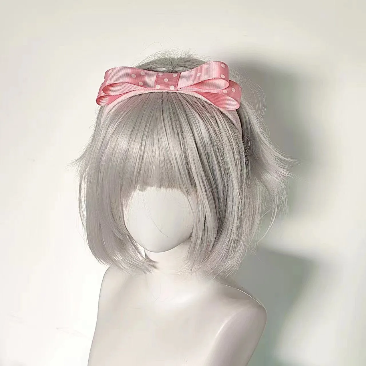 لوليتا إكسسوارات الشعر الاتجاه المرأة واسعة عقال القوس عقدة الحلو نمط البولكا نقطة هيرباند لطيف هوب أغطية الرأس