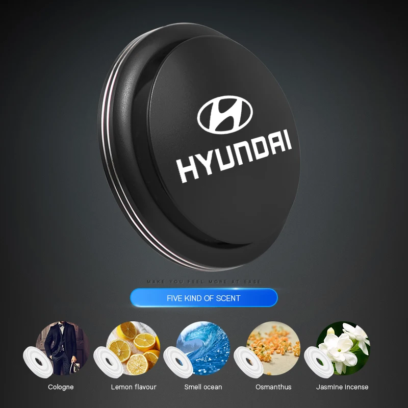 2Car Air Freshener UFO Shape Solid Perfume Aroma Accessories For Hyundai Genesis N-LINE I10 I20 I30 I40 IX20 IX35 Kona Getz