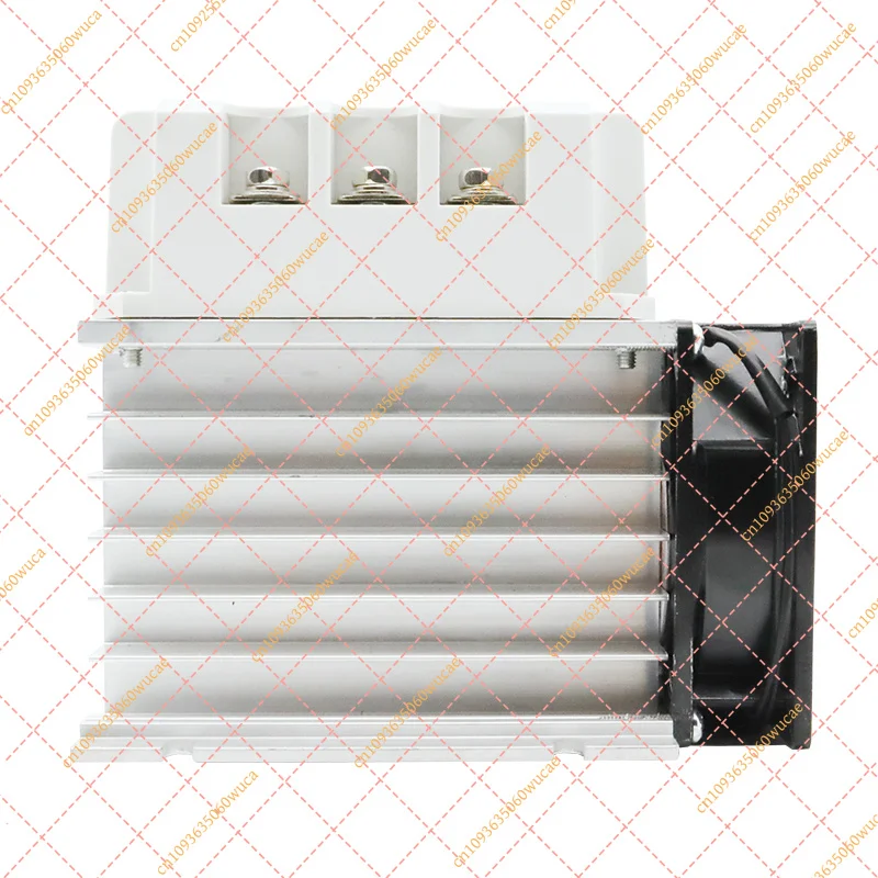 15A-40A Three Phase AC Voltage Regulator Module Thyristor Solid State Relay Dimmer With Heat Sink And Fan