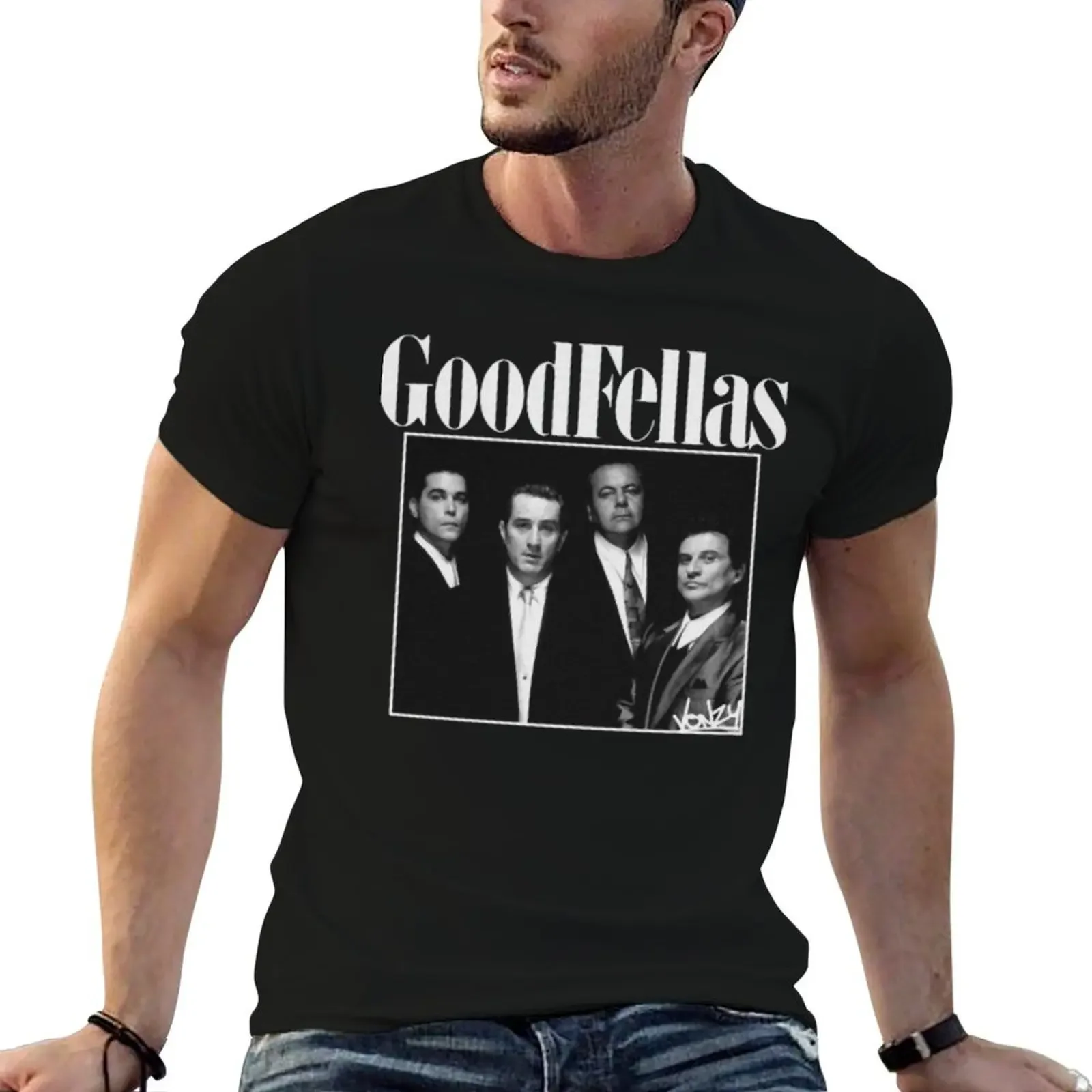 Goodfellas retro T-Shirt Blouse new edition blacks Men's clothing