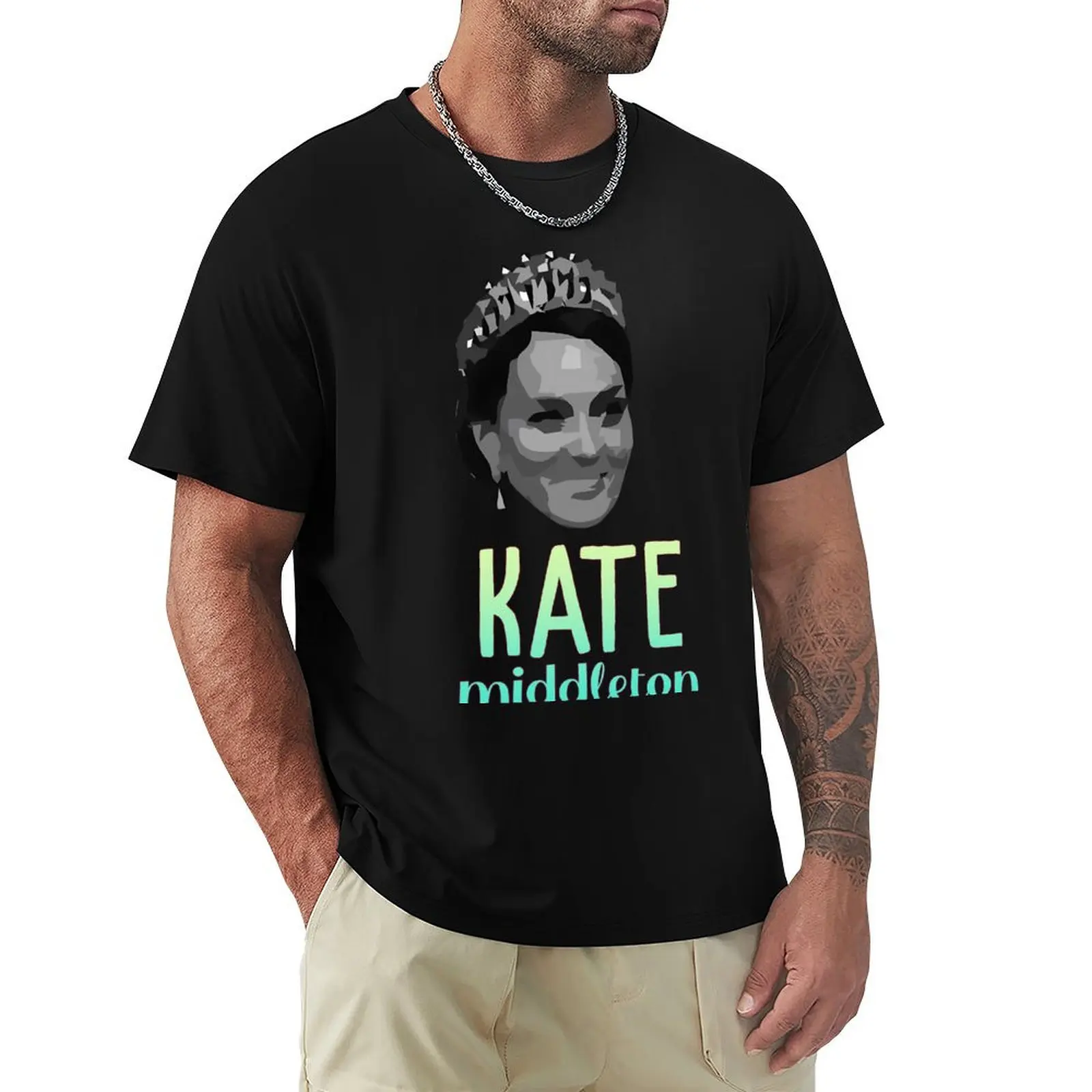 Kate Middleton Fan Art T-Shirt summer top plus sizes sublime animal prinfor boys mens graphic t-shirts big and tall