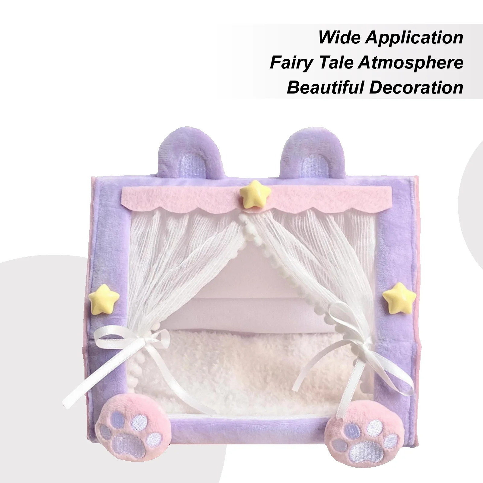 

Baby Doll Crib Adorable Miniature House Tent Design Toy Cribs For Baby Dolls For GirlToddler Kids Play Nursery Pretend Play Home