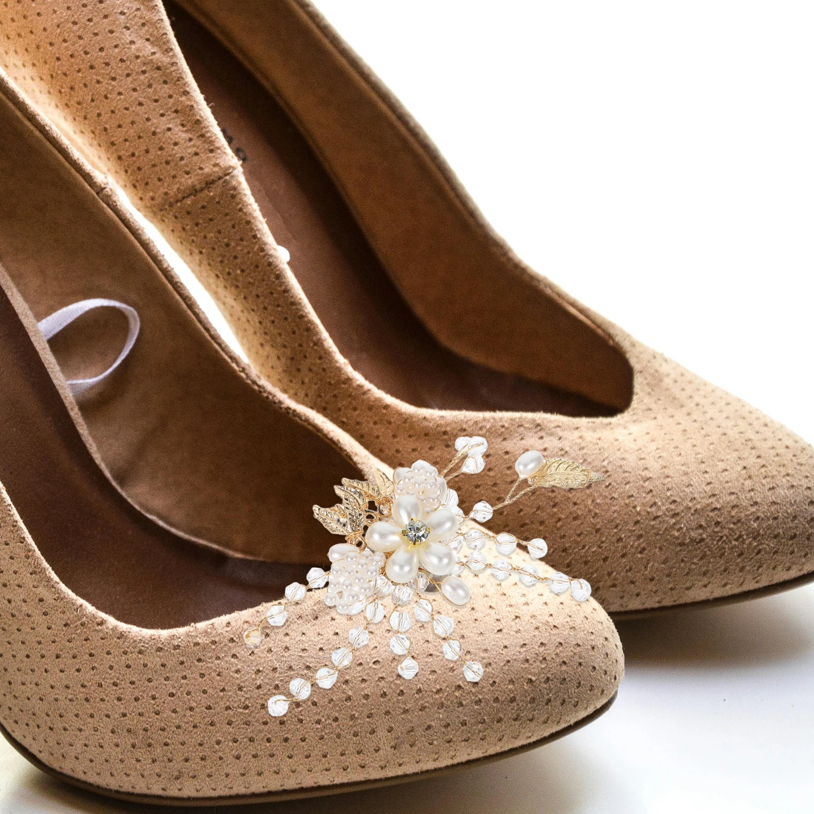 

Bridal Shoes High Heels Flower Decoration Buckles Clips Decorative Diy Accessories