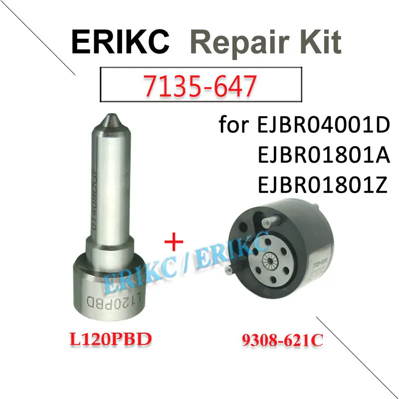 

166009384R 28232242 Fuel Injector Nozzle L120PBD Valve 9308-621C Repair Kit 7135-647 for Delphi EJBR04001D EJBR01801A EJBR01801Z