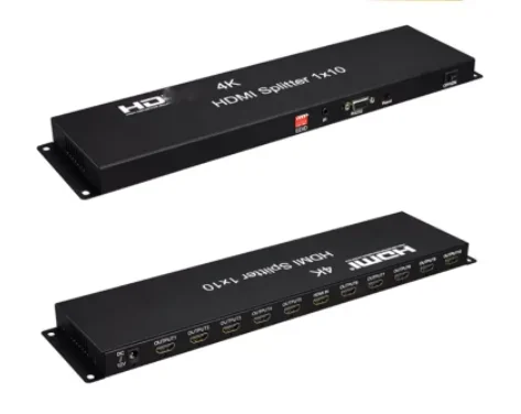 Enough Stock Full HD 1080P 4K HDMI Splitter 1x10 3D Video Converter Distributor 1 in 10 Out Output