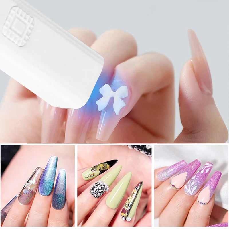 Draagbare nageldrogerlamp LED-nagellamp met standaard voor het uitharden van alle gellak USB oplaadbare sneldrogende manicure nagelkunstgereedschappen