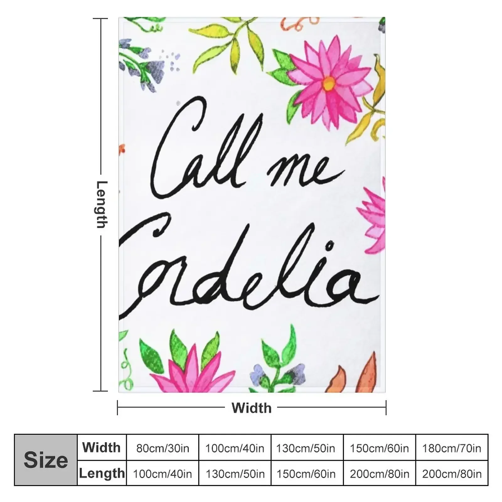 Call Me Cordelia - Anne of Green Gables Throw Blanket Decorative Sofas sofa bed Furry for babies Hairy Blankets