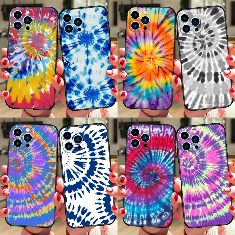 Rainbow Spiral Tie Dye Case For Samsung Galaxy A26 A16 A06 A55 A35 A15 A32 A12 A22 A52 A54 A34 A14 A56 A36 A13 A53