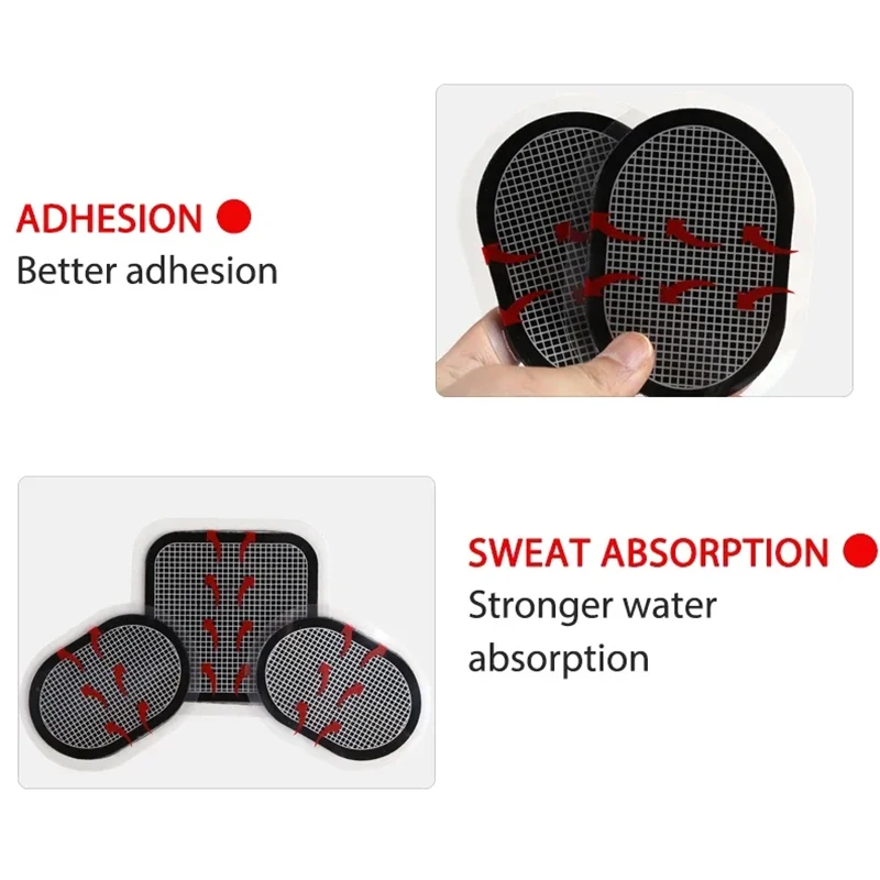 3 generische Abs-Stimulator-Gürtel-Gel-Pads für alle Bauchgurte, EMS-Ersatz-Gel-Blatt für Bauchelektroden, Pad-Zubehör – Detail 5