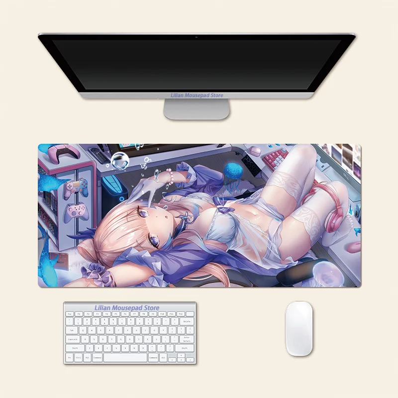 Sangonomiya Kokomi Genshin Impact Anime Large Mouse Pad PlayMat Office Mousepad Game Creative Desk Gaming Mat