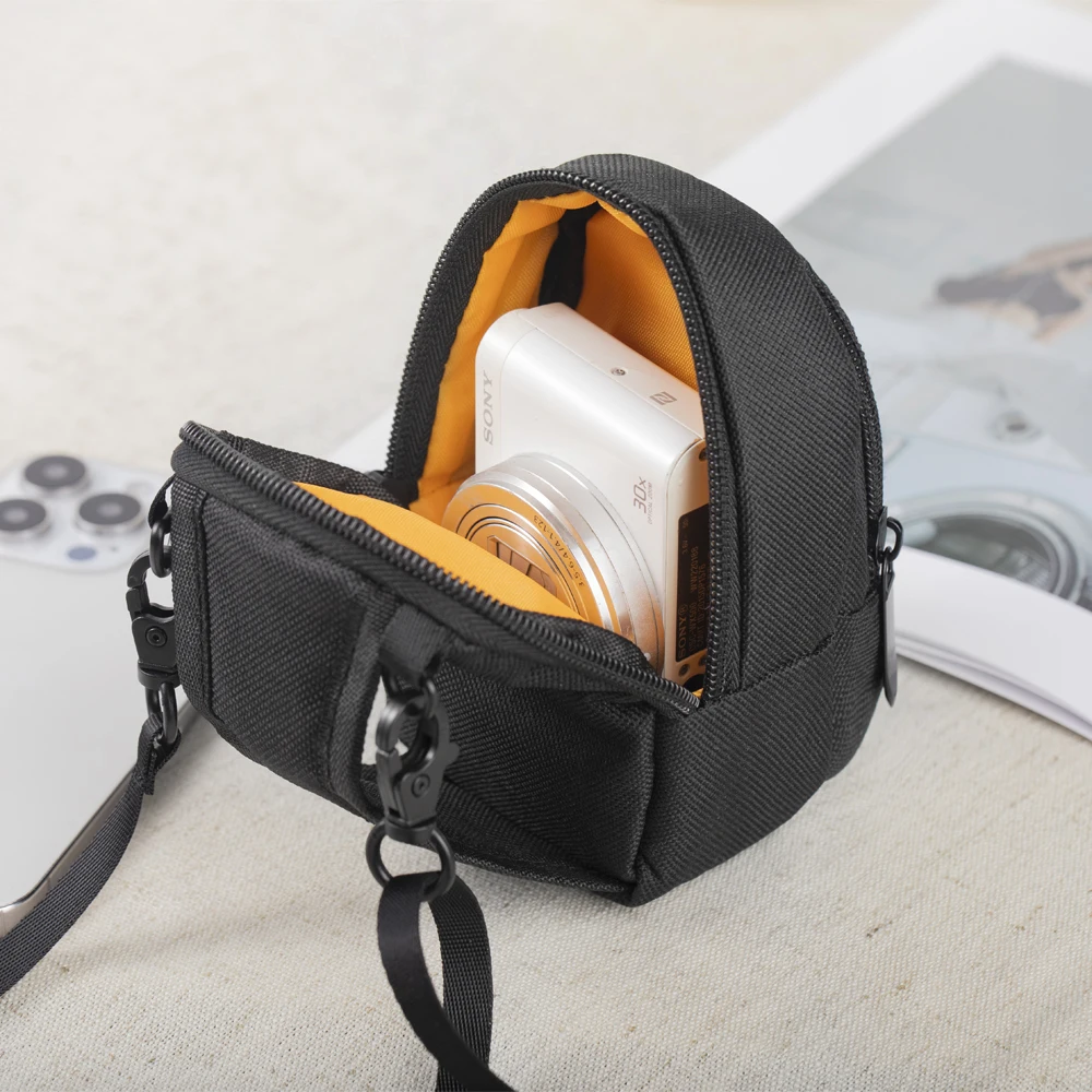 Mini Digital Compact Camera Sling Bag，Portable Protective Small Crossbody Camera Case Lightweight Photography Camera Waist Bag