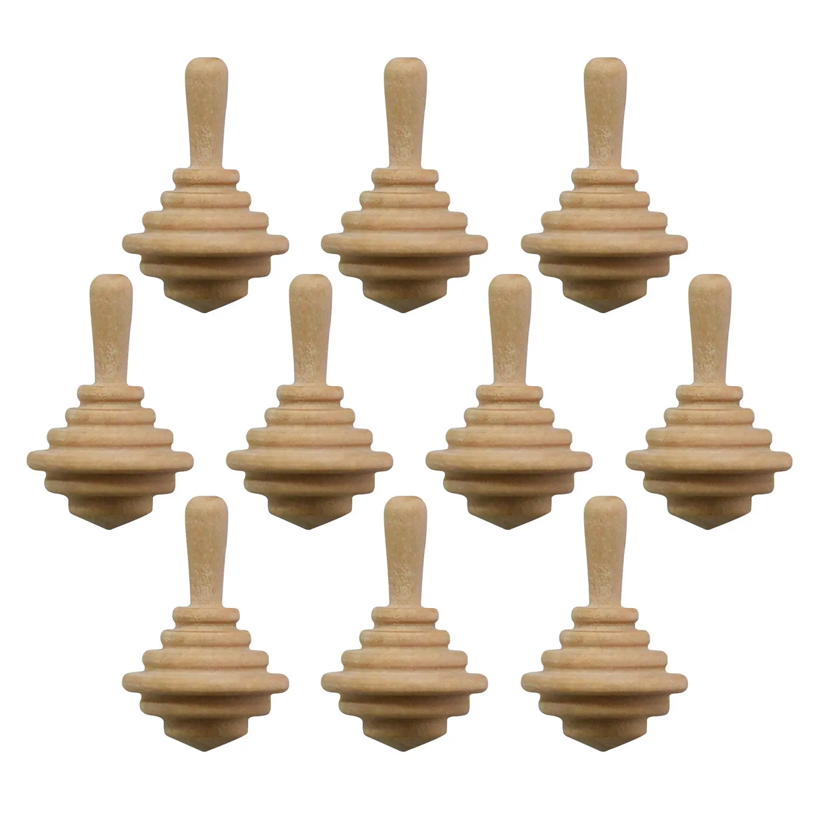 10Pcs Wooden Spinning Tops Unfinished Wood Blanks DIY Painting Craft Supplies Classroom Rewards Stem Education Birthday Favors
