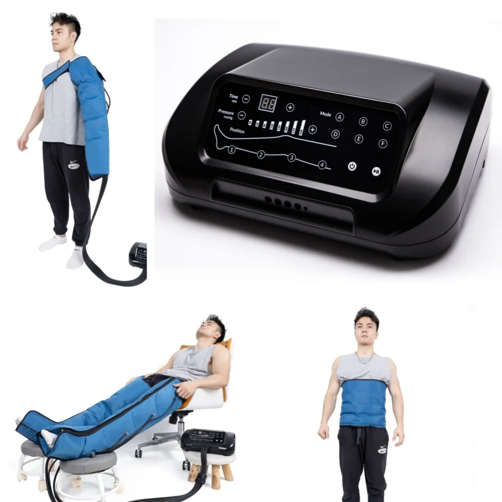 3 Full Body Lymphatic Drainage Machine Air Compression Therapy System For Arms Waist Legs Massage Products