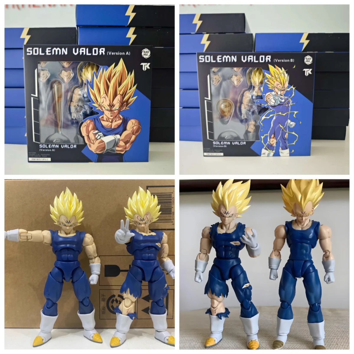 Envío en 5 horas Black Hole TK Custom Dragon Ball Z Super Saiyan SSJ Majin Vegeta daño a la batalla Anime de potencia completa