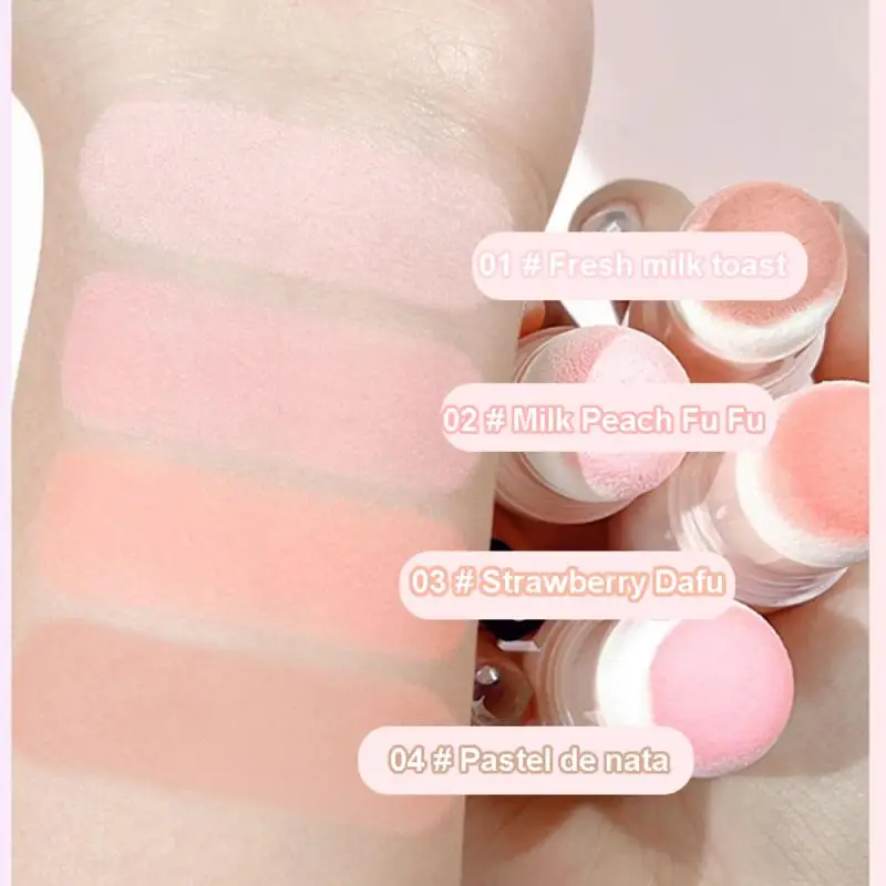 Double-Ended Blush Stick weiches Gesicht aufhellen Kontur Schatten Rouge Puder Pfirsich rosa Wange Tönung koreanische Make-up-Kosmetik