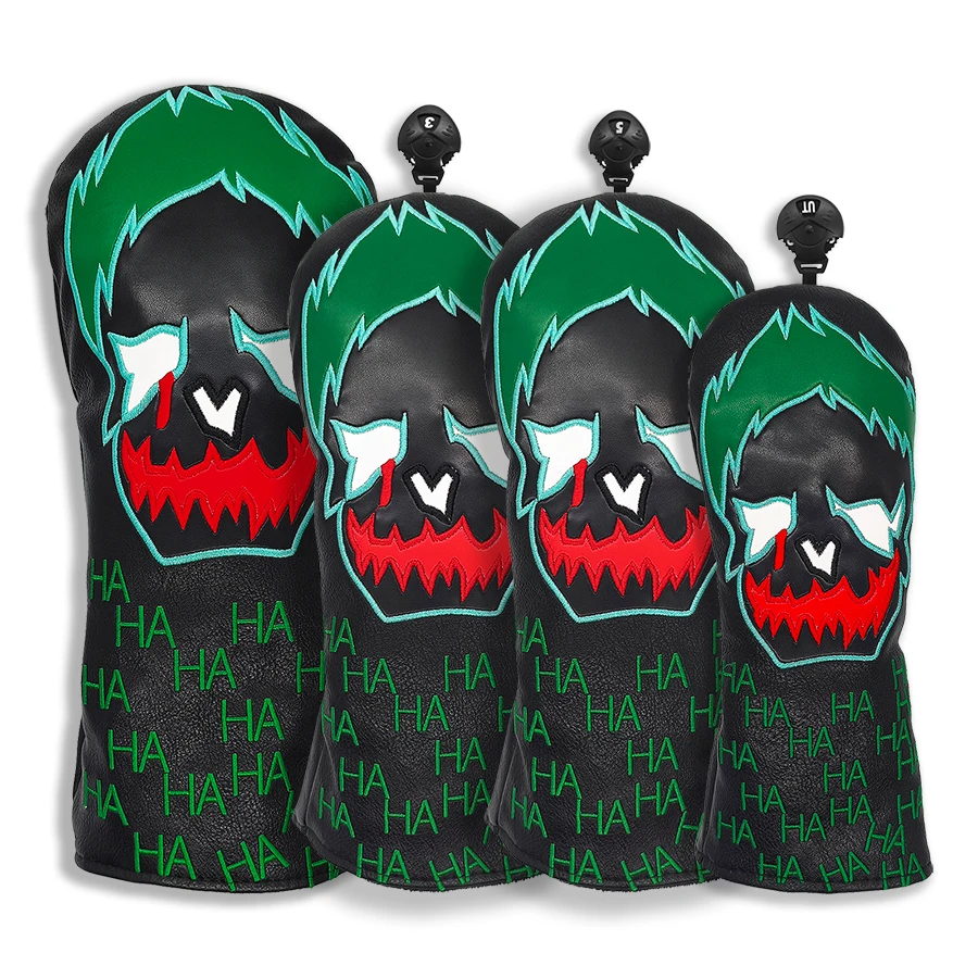 

Golf Headcovers Popular Driver Head Cover Embroidery Waterproof & scratch-proof PU leather Driver Fairway Wood Hybrid with Numbe
