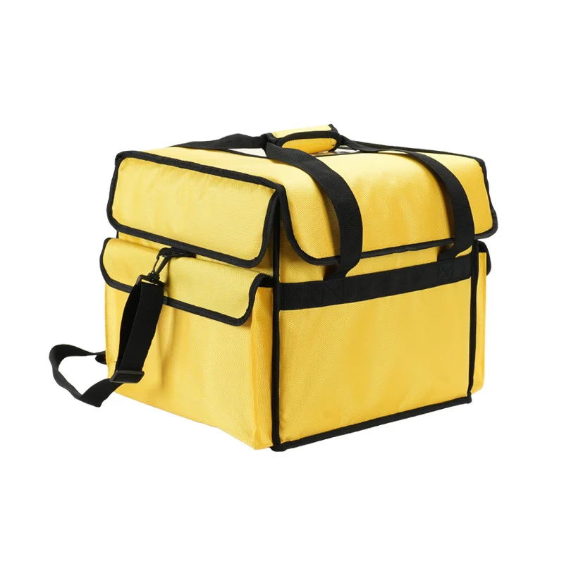 

12 В термосумка для пиццы с подогревом и подогревом пластины, изолированная для доставки еды