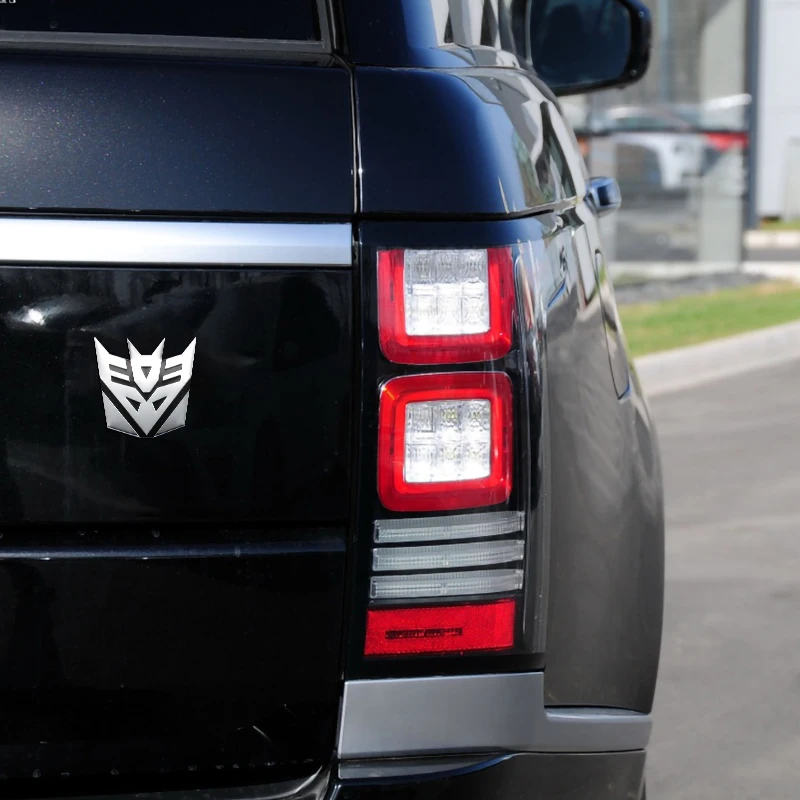 Car Styling 3D Aluminum Autobots Logo Transformers Badge Emblem Auto Decoration Body Stickers Decals Motorcycle Car Accessories