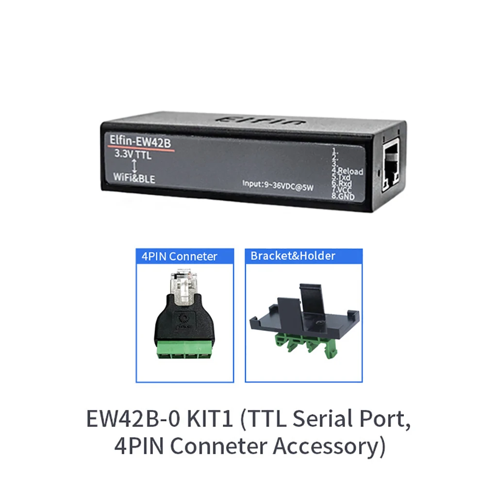 Elfin-EW4XB RS232/485/TTL para Wi-Fi e BLE Servidor Serial Suporte STA/AP/AP + STA Modo de Trabalho Modbus RTU/TCP Gateway Conversion PC