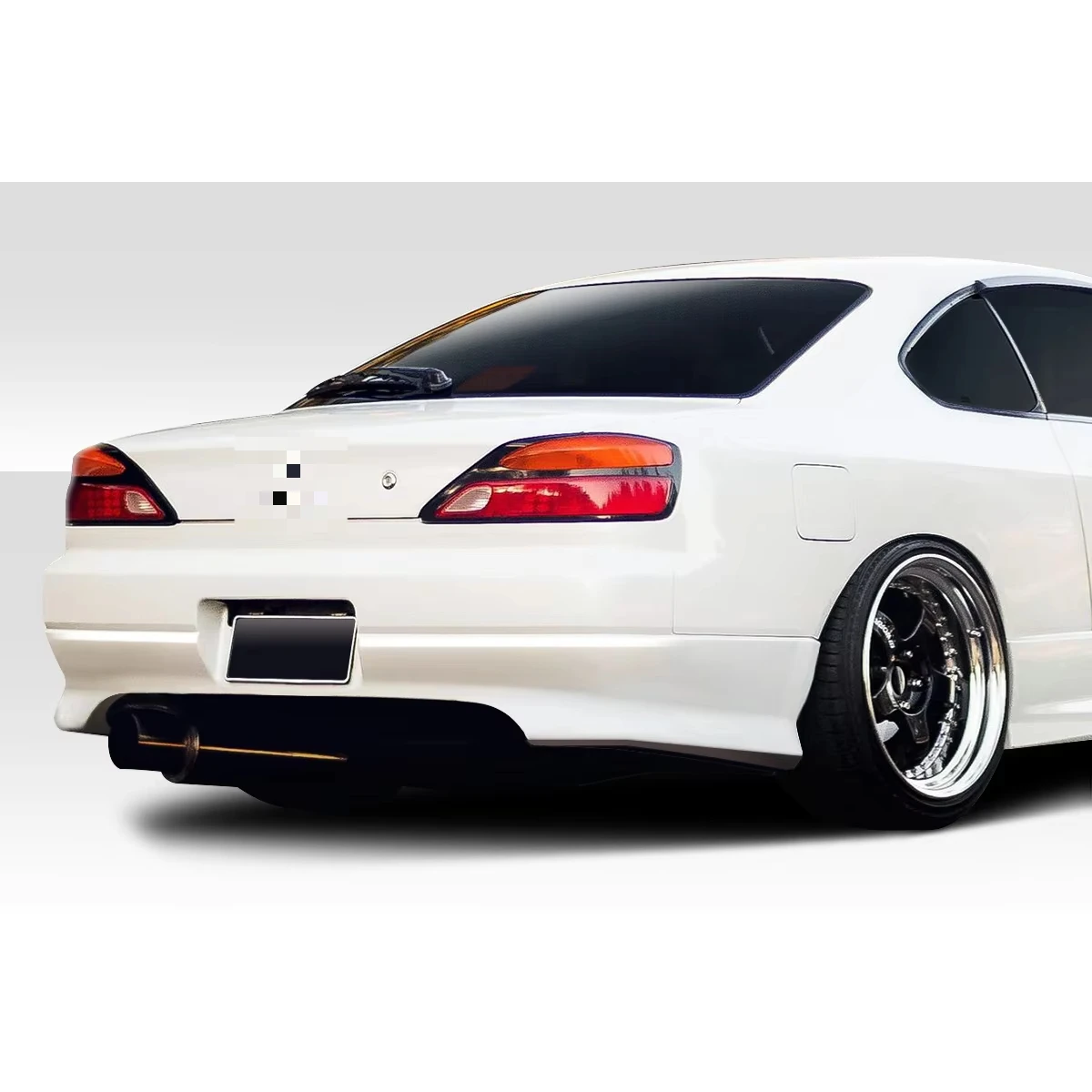 1999-2002 نيسان سيلفيا S15 Duraflex TKO RBS غطاء المصد الخلفي ذو الجسم العريض - قطعة واحدة
